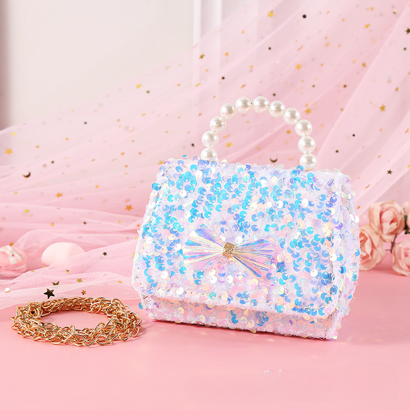 Wholesale Ultrafine Fiber Sequin Butterfly Children's Bags